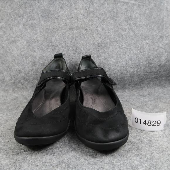 Aerosoles Shoes Womens 7 Mary Jane Wedge Fashion Comfort Black Leather Tornado - Picture 2 of 14